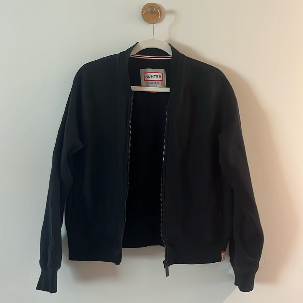 Hunter sweatshirt, bomber jacket style